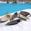 Outdoor Swimming Pool Rattan S-shaped Garden Chair